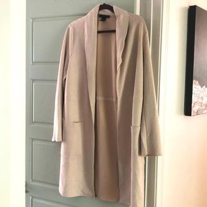 Faux suede nude/pinkish duster